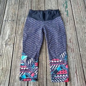 Tribal print workout leggings xersion